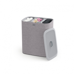 Cesto para Roupa Tripartido 90L Cru - Tota Trio - Joseph Joseph