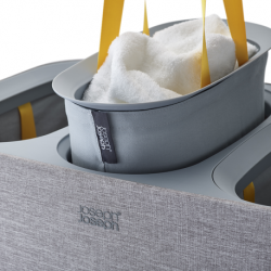 Cesto para Roupa Tripartido 90L Cru - Tota Trio - Joseph Joseph