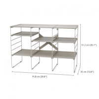 Verstellbarer Schuh-Organizer, Einzel-Ebene – Level Ecru – Joseph Joseph