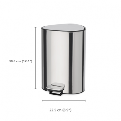 Balde do Lixo com Pedal 5L Preto Mate - Easystore - Joseph Joseph