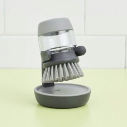 Escova Com Distribuidor - Palm Scrub Branco E Verde - Joseph Joseph