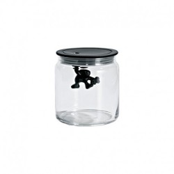 Frasco com Tampa Hermética Azul 700ml - Gianni a little man holding on tight - A Di Alessi