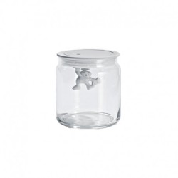 Frasco com Tampa Hermética Azul 700ml - Gianni a little man holding on tight - A Di Alessi
