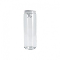 Frasco com Tampa Hermética Azul 700ml - Gianni a little man holding on tight - A Di Alessi