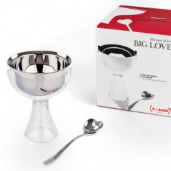 Taça para Gelado e Colher Azul - Big Love - A Di Alessi