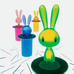 Paliteiro Preto - Magic Bunny - A Di Alessi