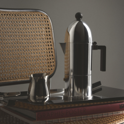 Cafeteira Espresso Indução Azul - La Cupola - Alessi